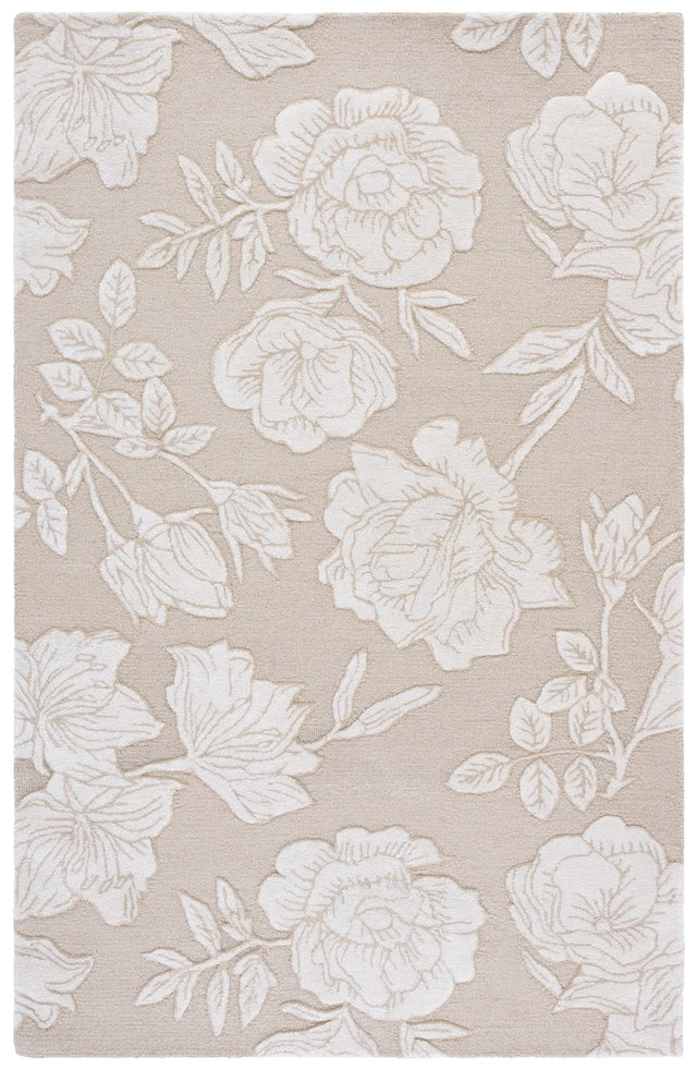 Safavieh Glamour 4'-0" x 6'-0" Rug in Beige / Ivory