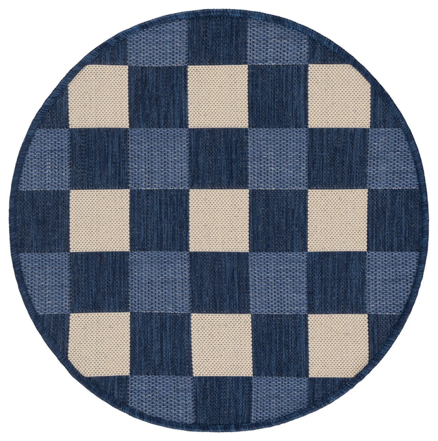 Safavieh Courtyard 2'-7" x 2'-7" Rug in Navy / Beige