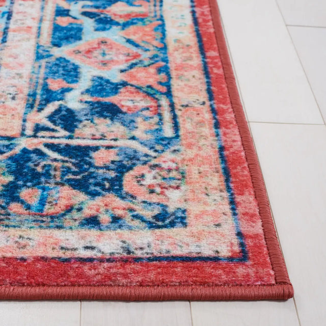 Safavieh Riviera 4'-5" x 6'-5" Rug in Navy / Red