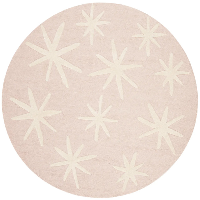 Safavieh Safavieh Kids 5'-0" x 5'-0" Rug in Pink / Ivory