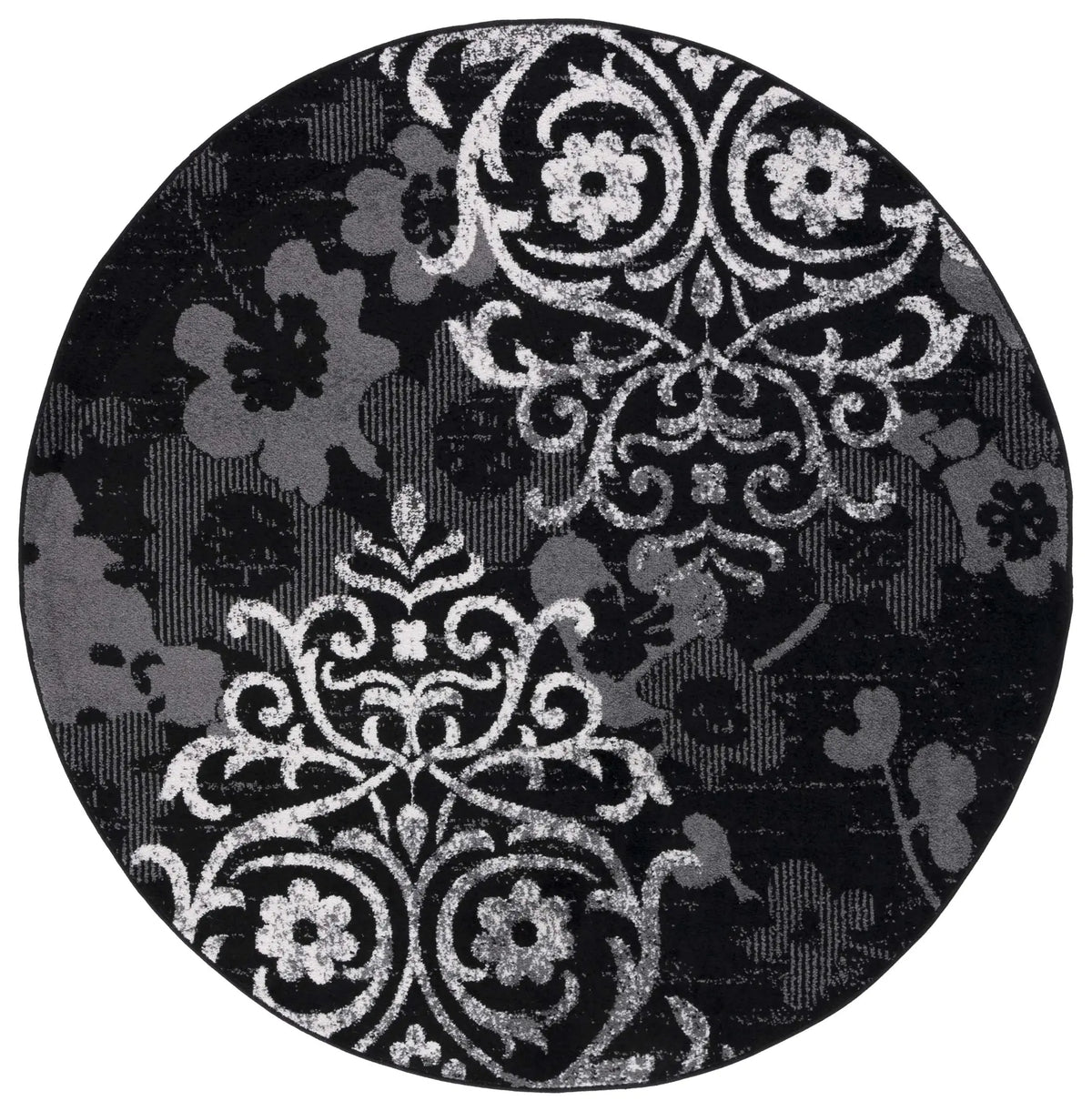 Safavieh Adirondack 6'-0" x 6'-0" Rug in Black / Silver