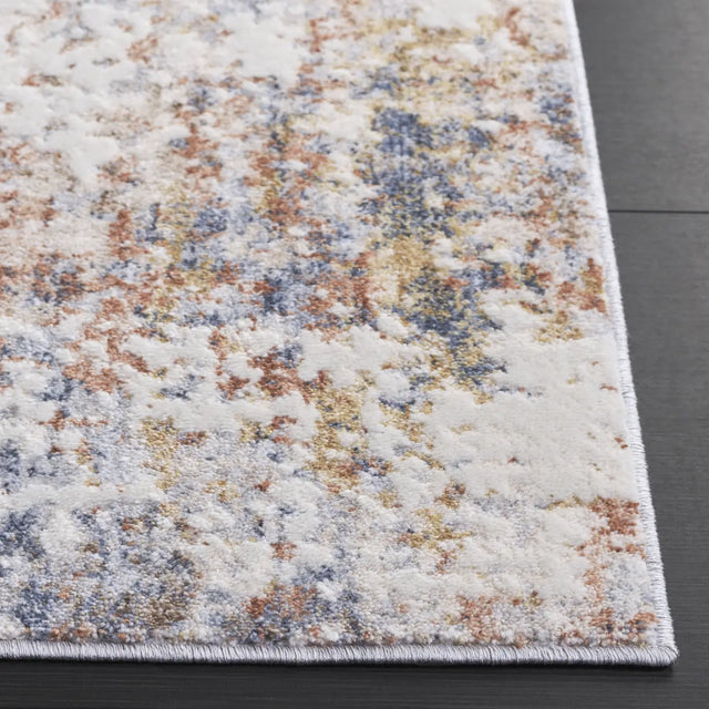 Safavieh Scarlett 400 4'-0" x 6'-0" Rug in Blue / Ivory Rust