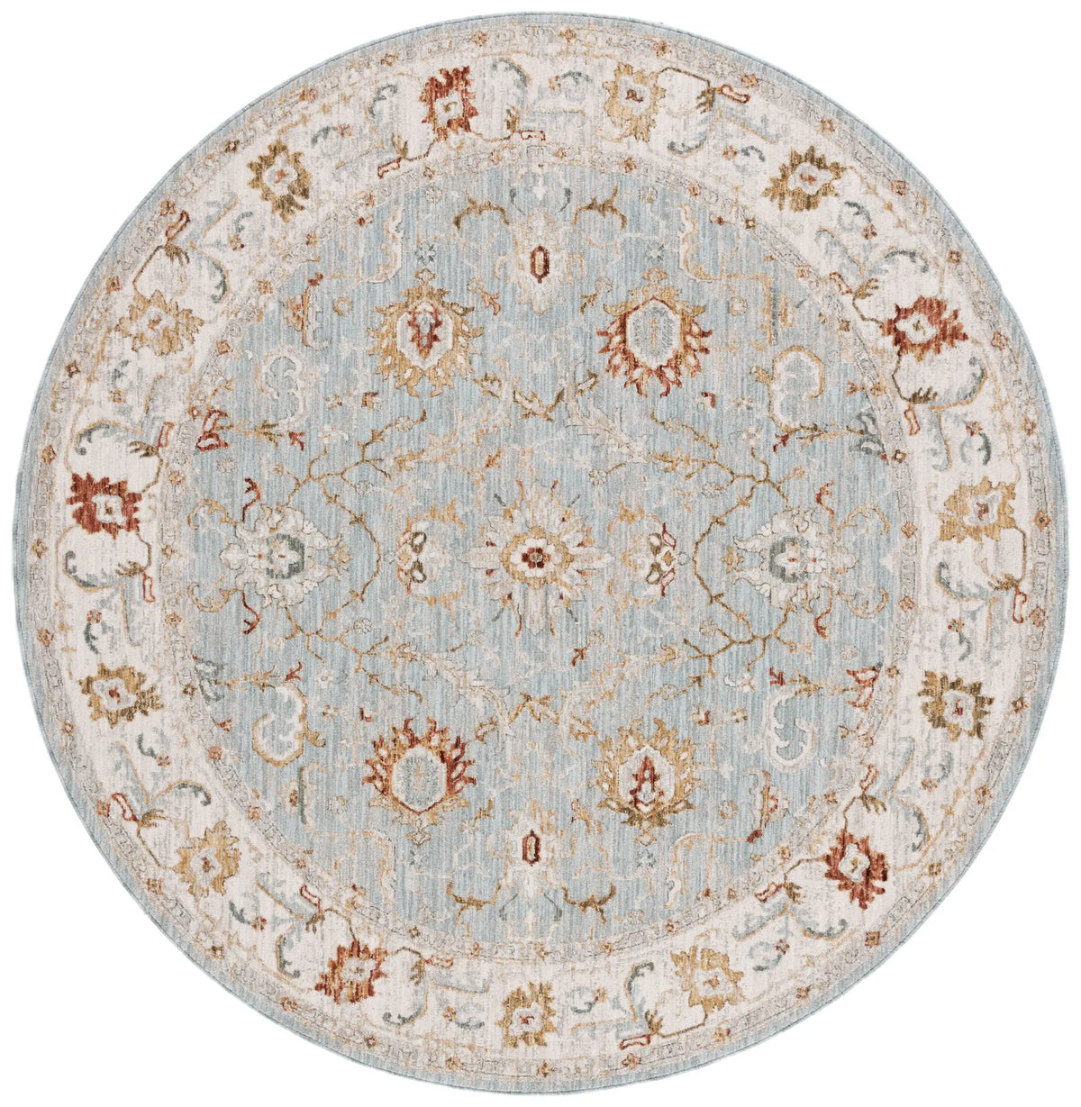 Safavieh Hamilton 6'-7" x 6'-7" Rug in Blue / Gold