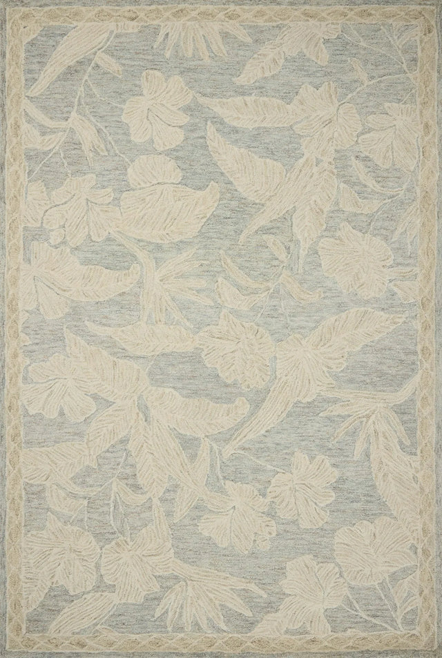 Loloi Lenore LNO-01 Blue / Natural Rug - main flat