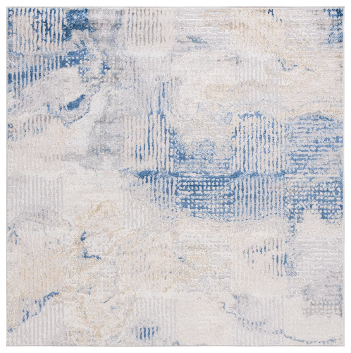 Safavieh Palma 6'-7" x 6'-7" Rug in Beige / Blue
