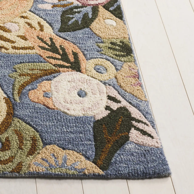 Safavieh Jardin 4'-0" x 6'-0" Rug in Blue / Rust