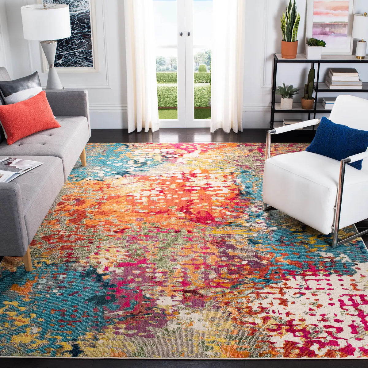 Safavieh Madison 10'-0" x 14'-0" Rug in Ivory / Multi