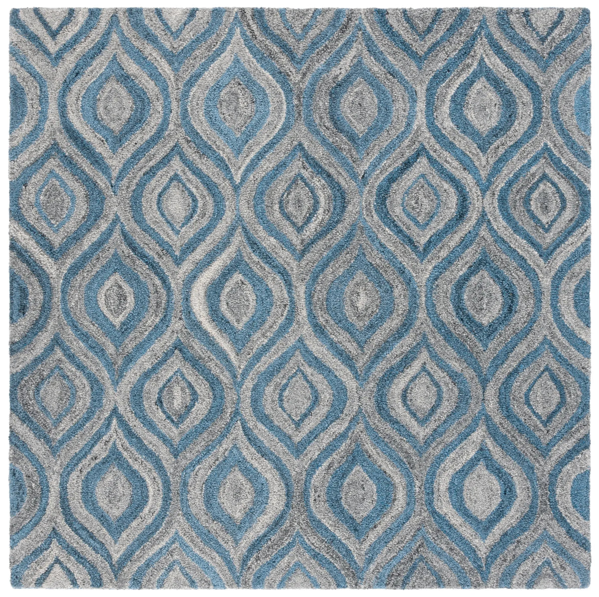 Safavieh Abstract 6'-0" x 6'-0" Rug in Grey / Blue