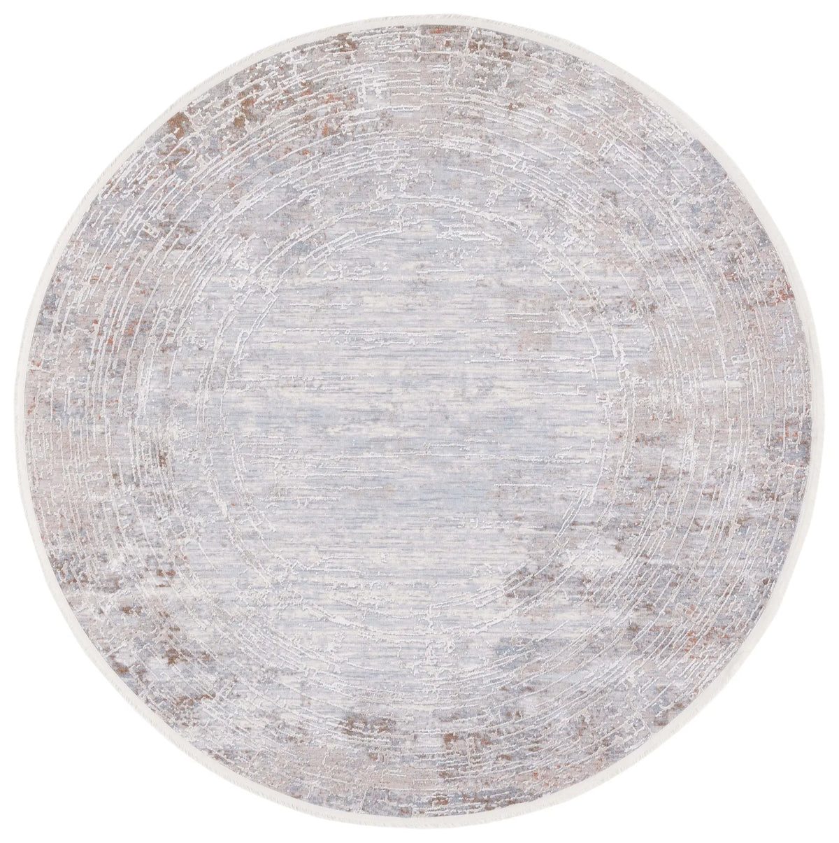 Safavieh Marmara 6'-7" x 6'-7" Rug in Beige / Blue Rust
