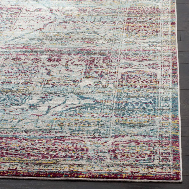 Safavieh Aria 4'-0" x 6'-0" Rug in Red / Creme