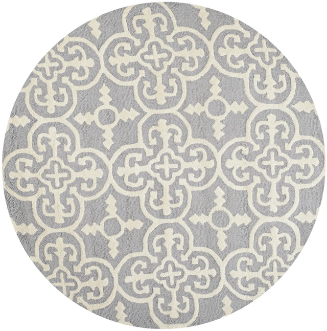 Safavieh Cambridge 6'-0" x 6'-0" Rug in Silver / Ivory
