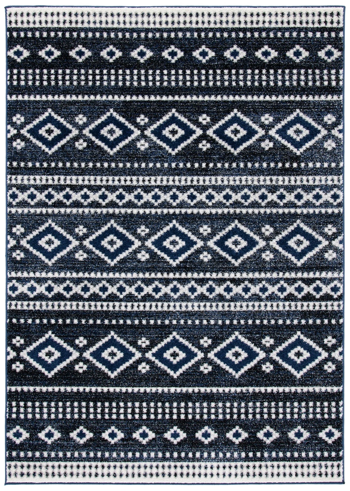 Safavieh Adirondack 4'-0" x 6'-0" Rug in Dark Grey / Ivory