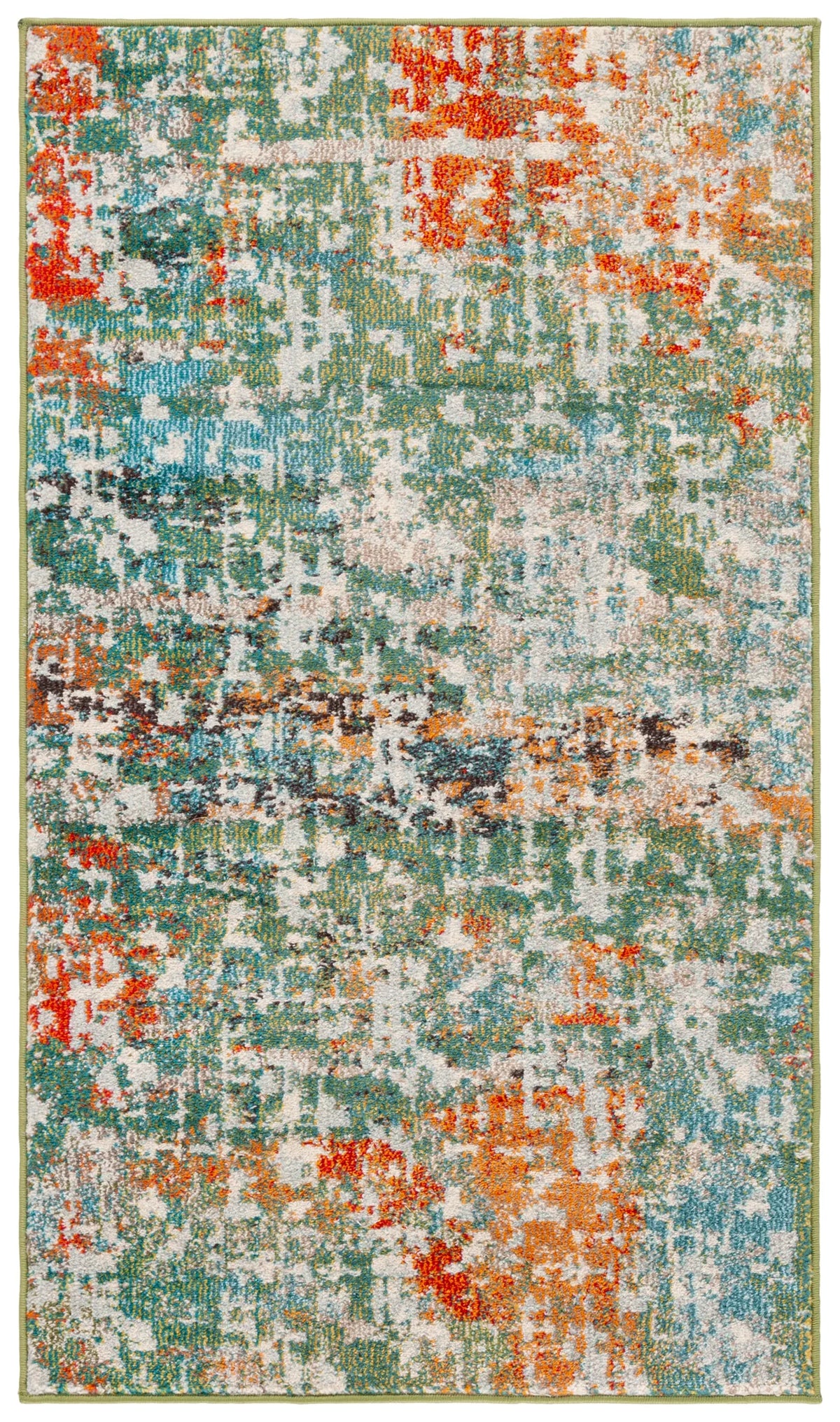 Safavieh Madison 3'-0" x 5'-0" Rug in Sage / Rust