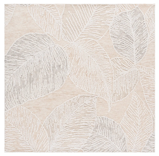 Safavieh Jardin 6'-0" x 6'-0" Rug in Taupe / Ivory
