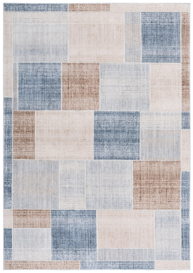 Safavieh Scarlett 400 4'-0" x 6'-0" Rug in Beige / Blue Brown