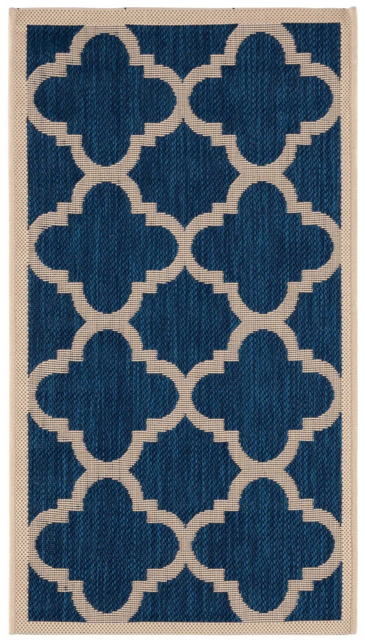 Safavieh Courtyard 2'-0" x 3'-7" Rug in Navy / Beige