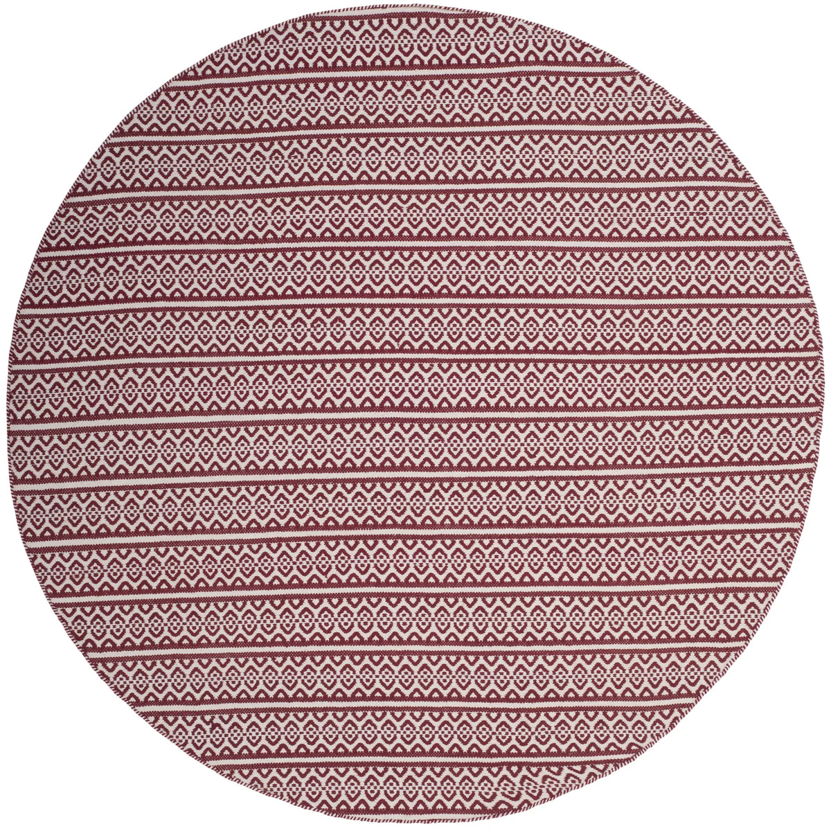 Safavieh Montauk 6'-0" x 6'-0" Rug in Ivory / Red