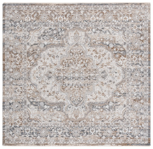 Safavieh Finley 6'-7" x 6'-7" Rug in Beige / Grey