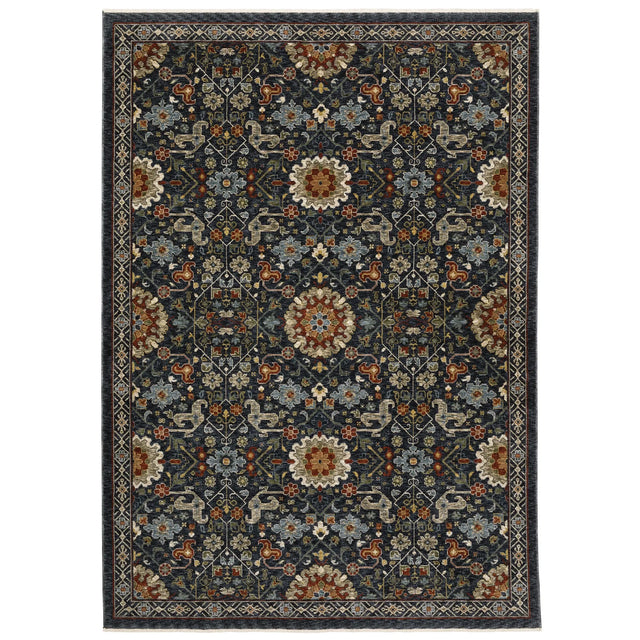 Oriental Weavers Sphinx Aberdeen 006B1 Blue/ Multi Rugs - main flat