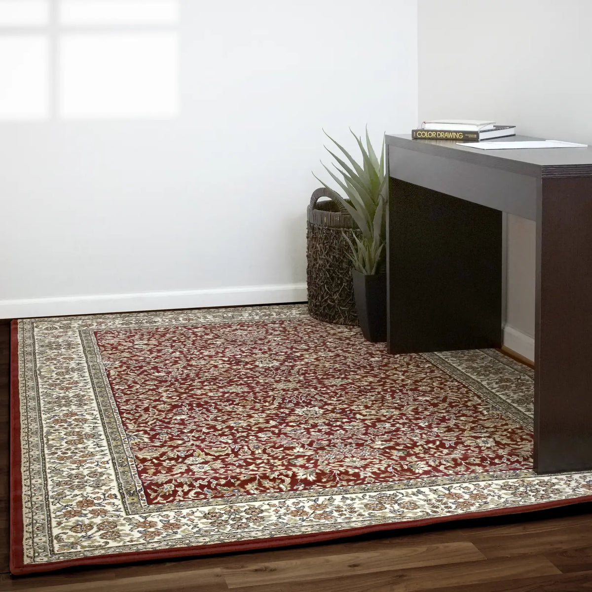 Dynamic Rugs Ancient Garden 57078 Red / Ivory Rugs - Room