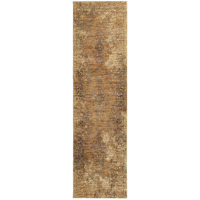 Oriental Weavers Sphinx Andorra 6845D Gold/Brown Rugs - runner