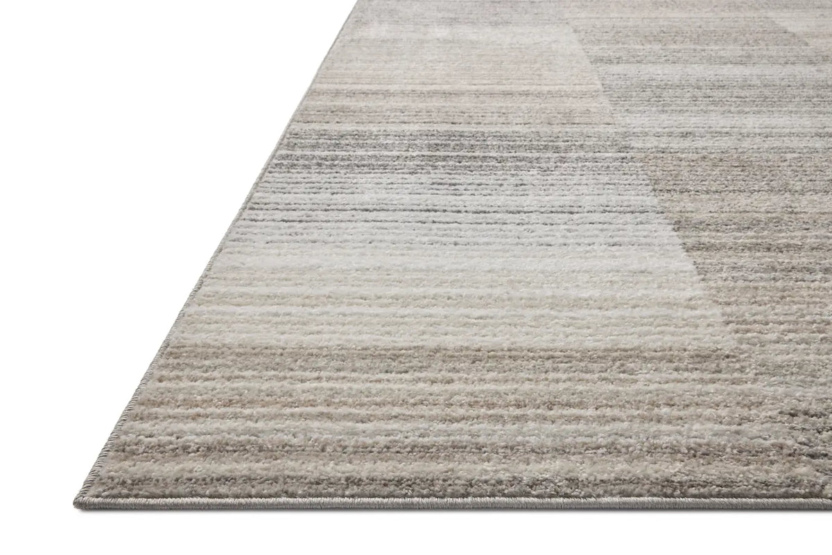 Loloi Lune LUN-03 Granite / Natural Rug - rug corner