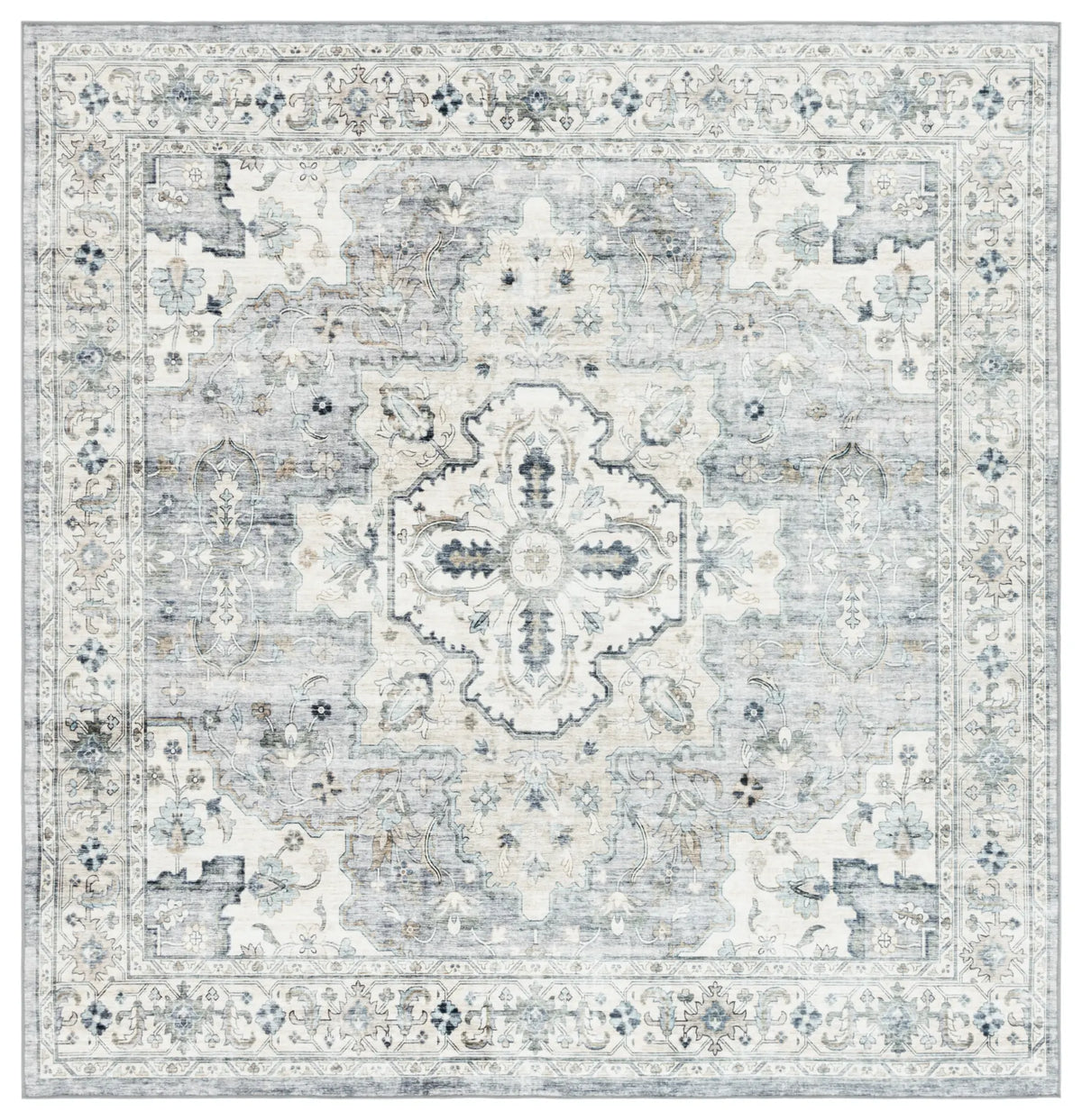 Safavieh Arizona 6'-0" x 6'-0" Rug in Light Grey / Beige
