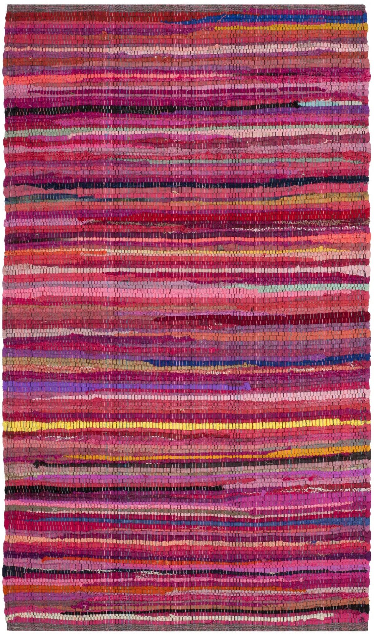 Safavieh Rag Rug 2'-0" x 3'-0" Rug in Red / Multi
