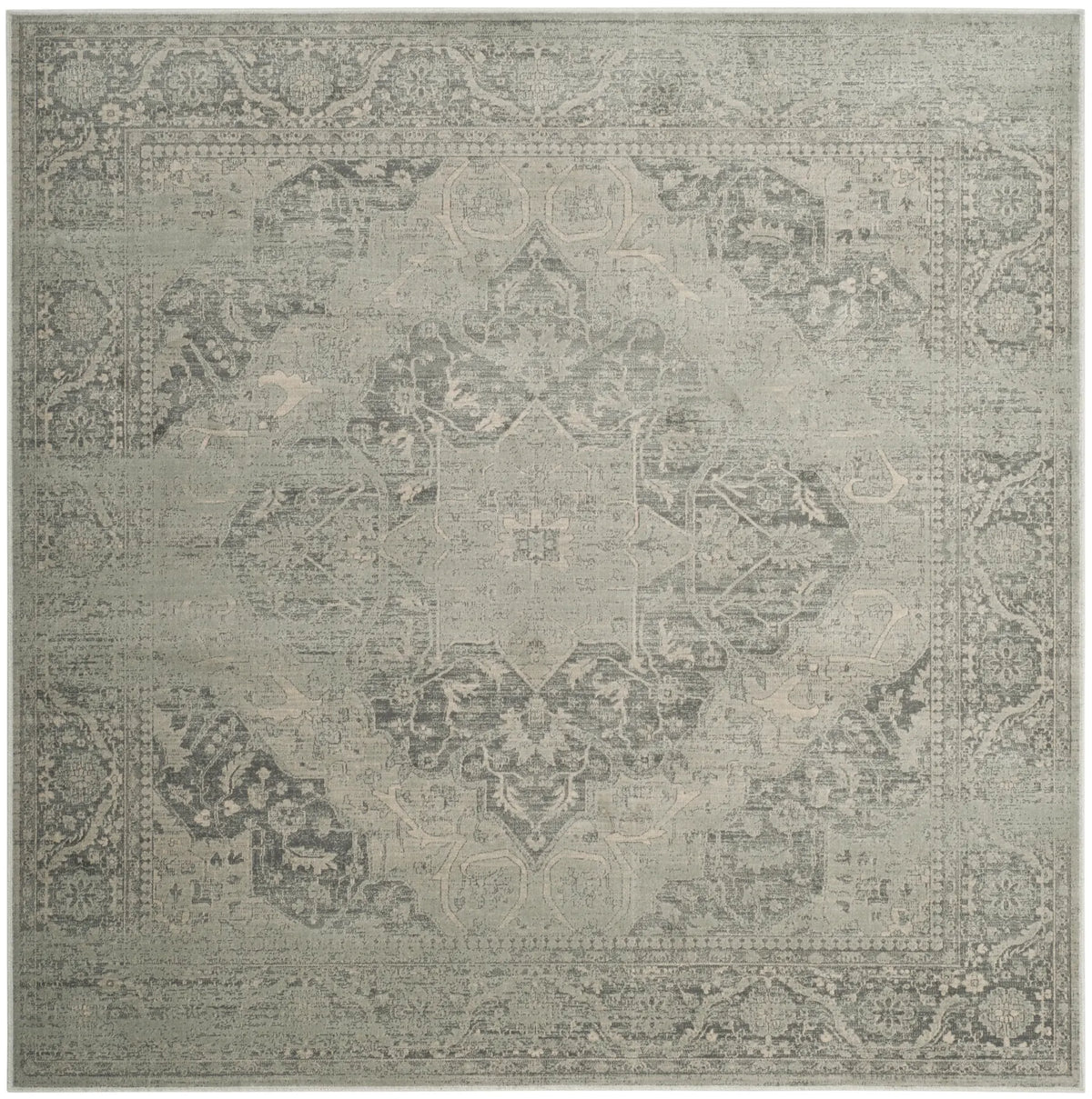 Safavieh Vintage 6'-0" x 6'-0" Rug in Silver