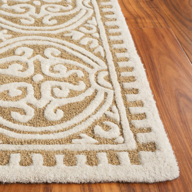 Safavieh Cambridge 4'-0" x 6'-0" Rug in Ivory / Gold