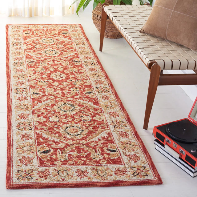Safavieh Chelsea 2'-6" x 12'-0" Rug in Red / Ivory