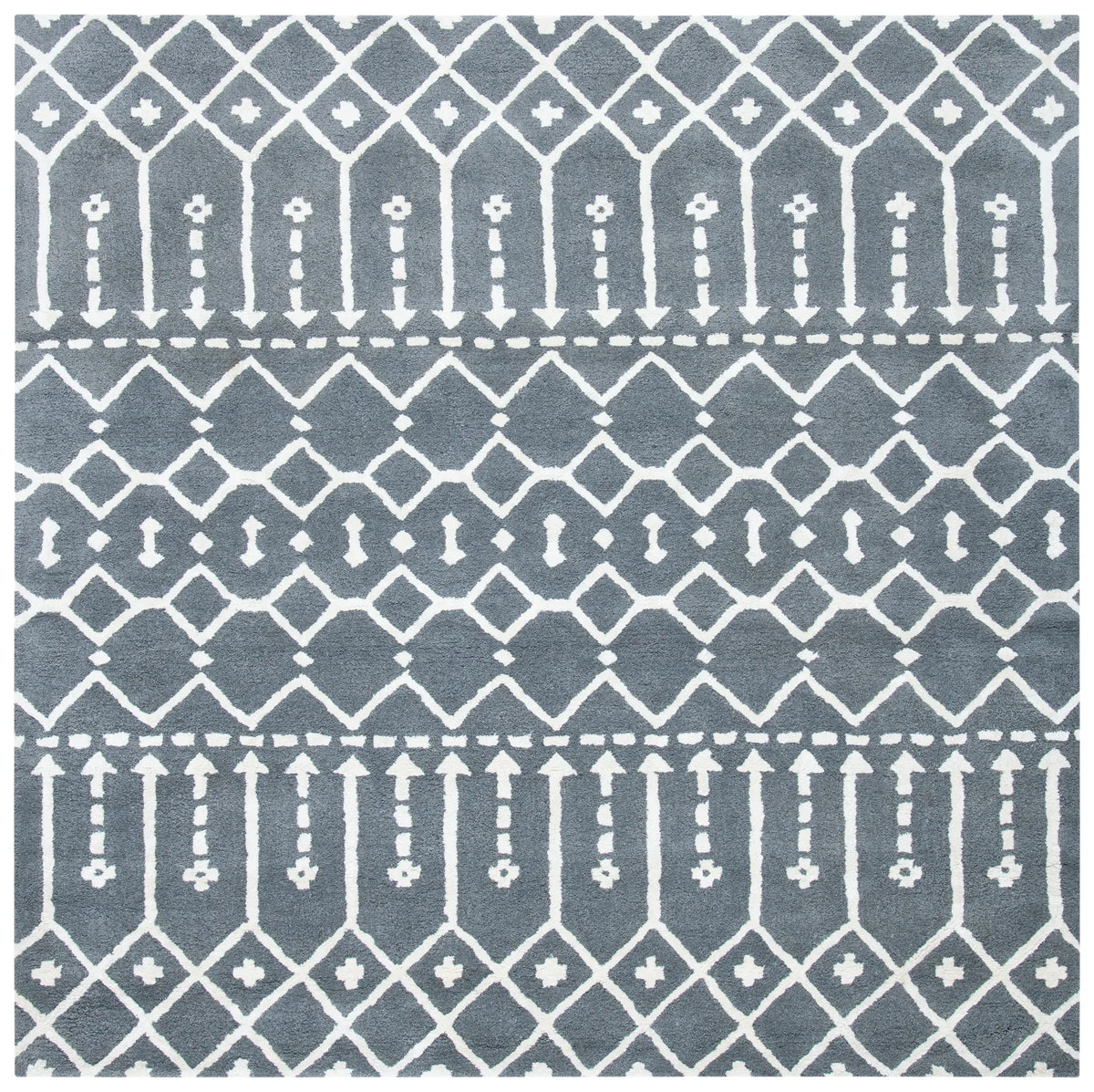 Safavieh Himalaya 6'-0" x 6'-0" Rug in Grey / Ivory