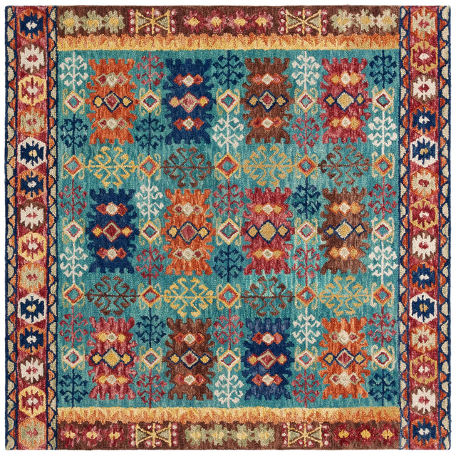 Safavieh Aspen 7'-0" x 7'-0" Rug in Blue / Red