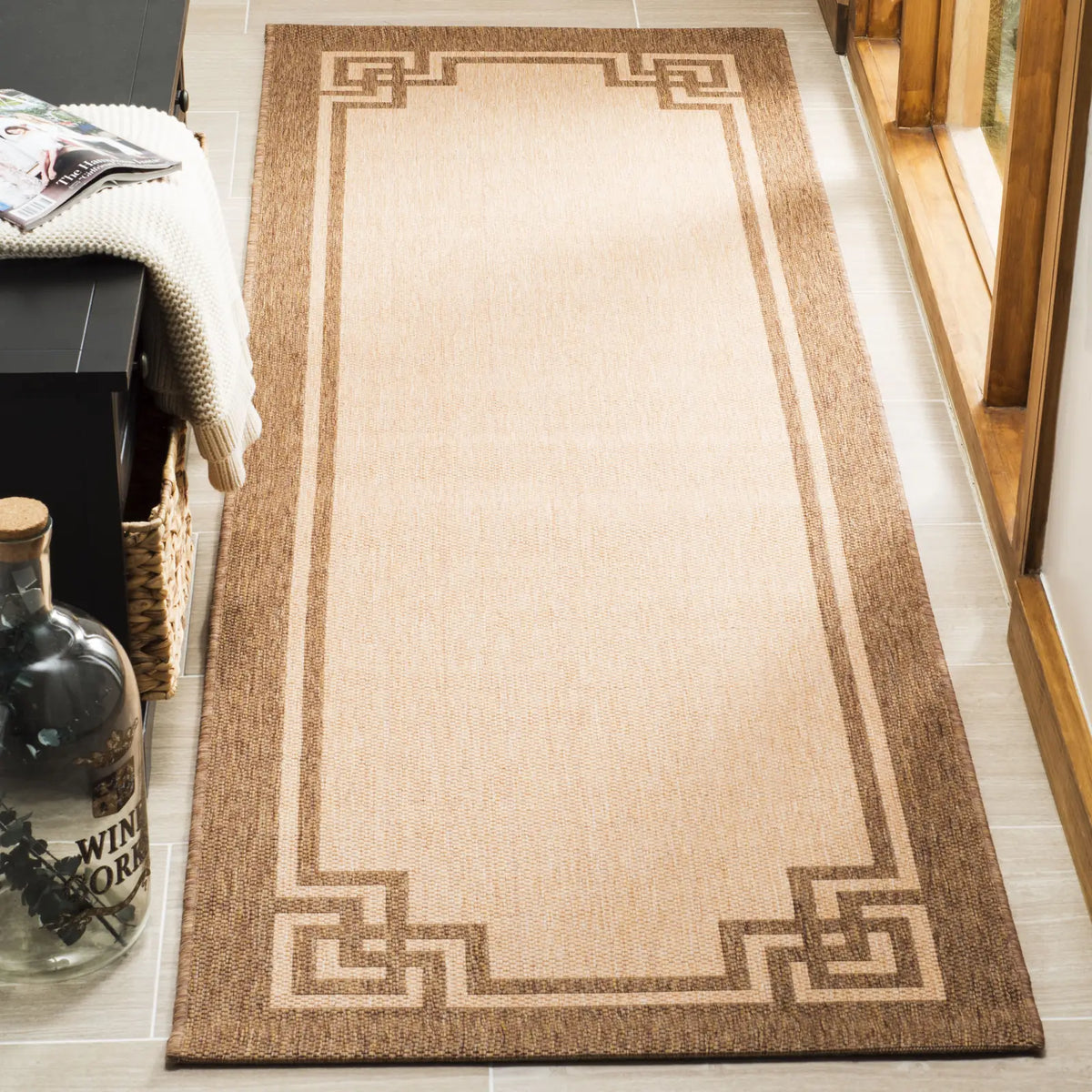 Safavieh Martha Stewart 2'-7" x 8'-2" Rug in Beige / Dark Beig