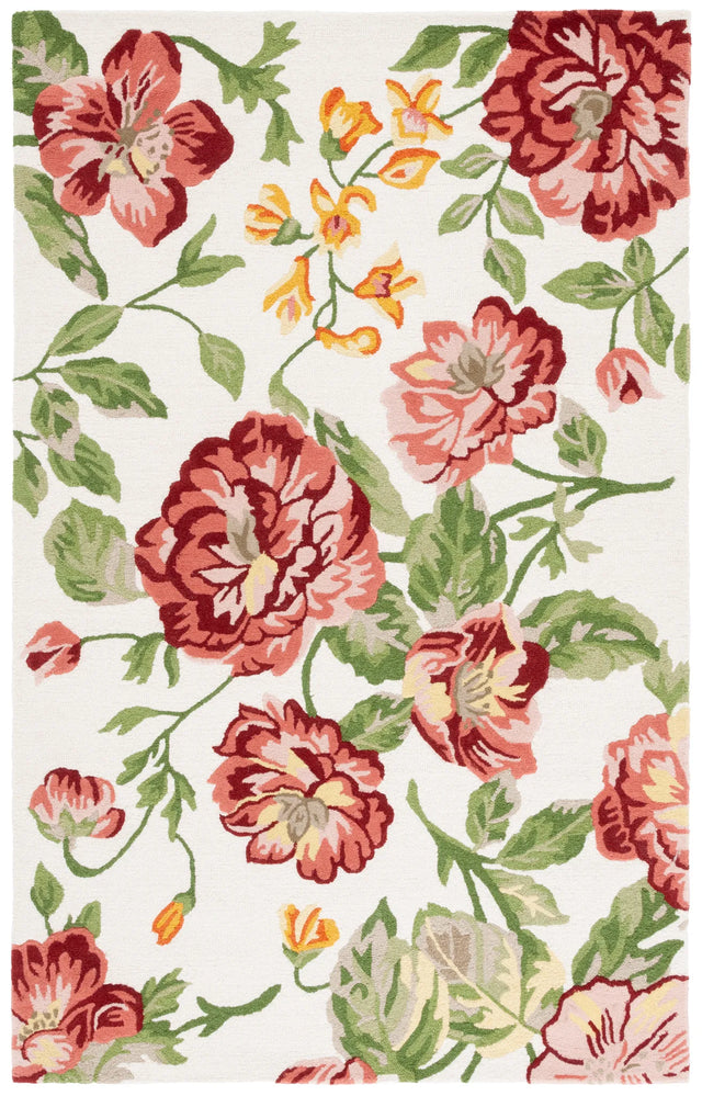 Safavieh Jardin 4'-0" x 6'-0" Rug in Ivory / Pink