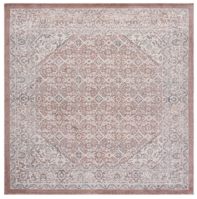 Safavieh Harrison 6'-7" x 6'-7" Rug in Red / Ivory