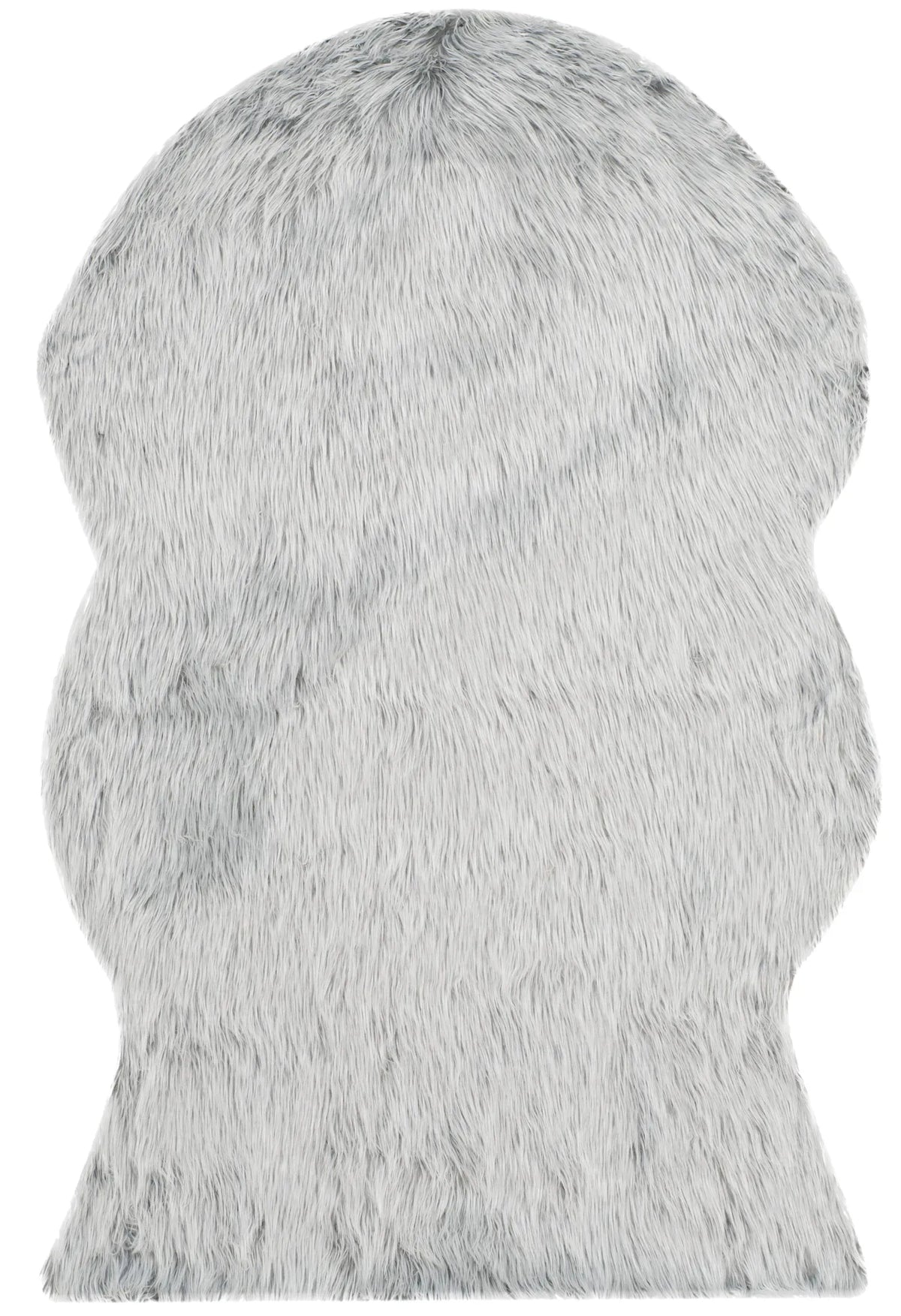 Safavieh Faux Sheep Skin 3'-0" x 5'-0" Rug in Light Grey