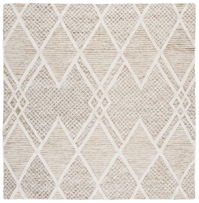 Safavieh Ebony 6'-0" x 6'-0" Rug in Beige / Ivory