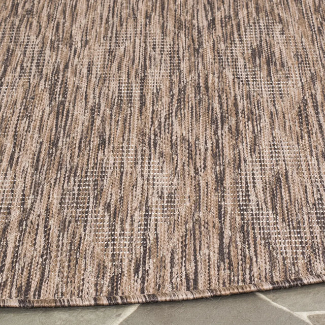 Safavieh Courtyard 5'-3" x 5'-3" Rug in Brown / Brown