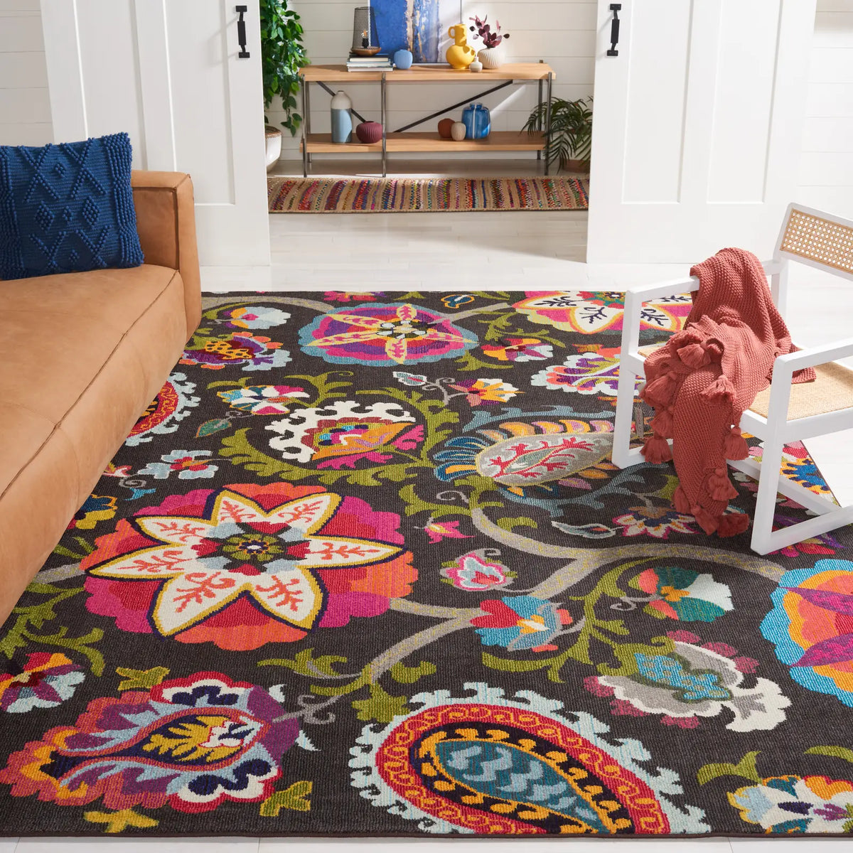 Safavieh Monaco 10'-0" x 14'-0" Rug in Brown / Multi