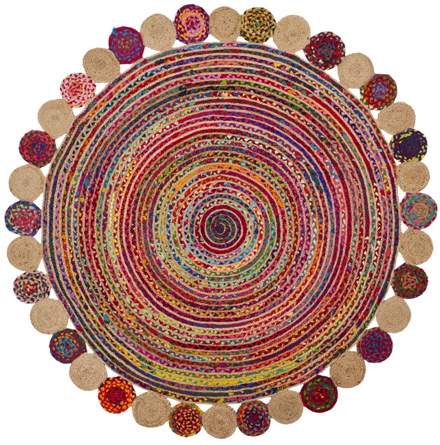 Safavieh Cape Cod 6'-0" x 6'-0" Rug in Red / Multi