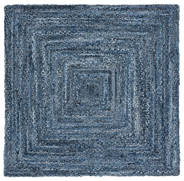 Safavieh Braided 6'-0" x 6'-0" Rug in Denim / Blue