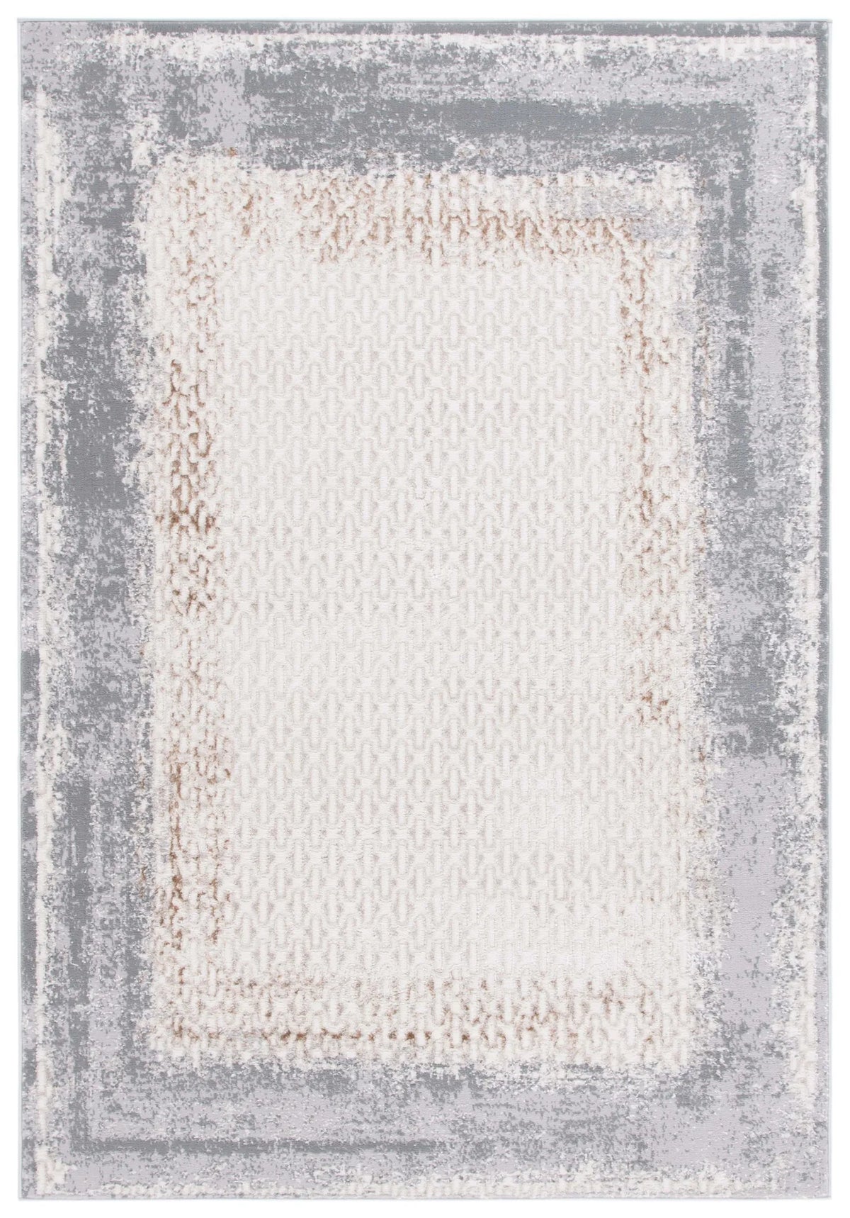 Safavieh Alenia 100 4'-0" x 6'-0" Rug in Ivory / Grey
