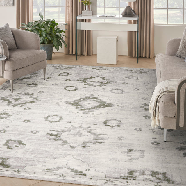 Nourison Astra Machine Washable ASW19 Machine Made Ivory Rug