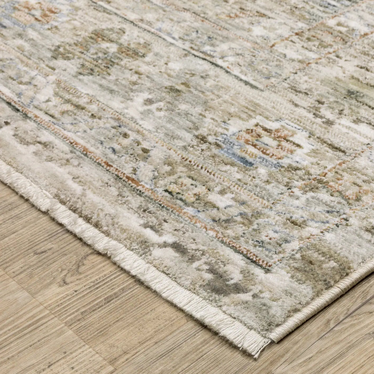 Oriental Weavers Sphinx Avalon AVA05 Blue Rugs - corner detail