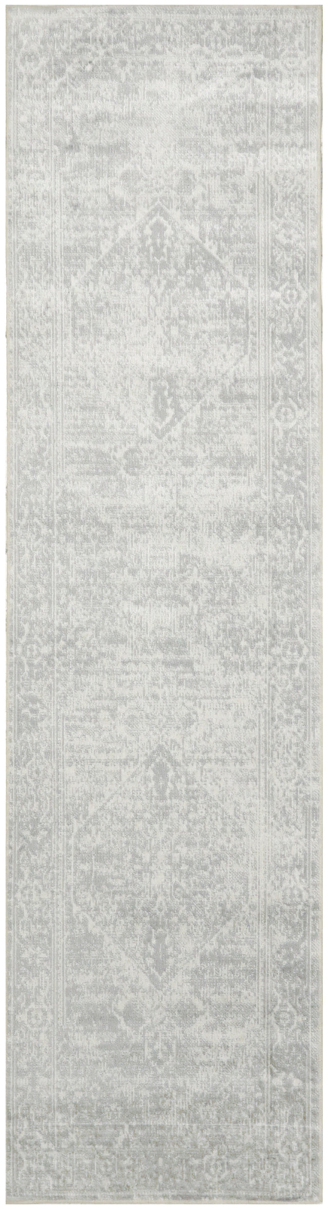 Nourison Astra Machine Washable ASW11 Machine Made Light Grey Rug