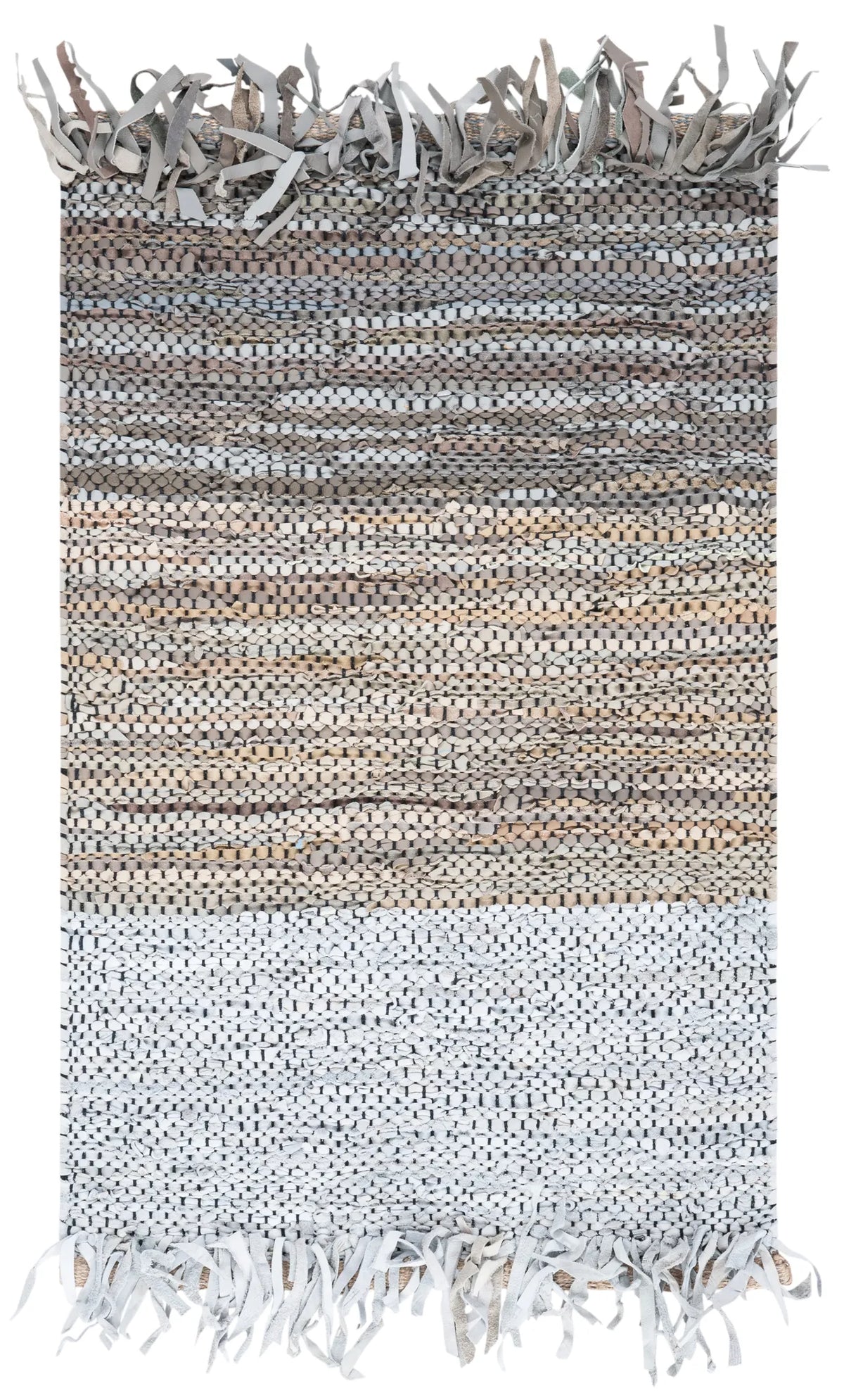 Safavieh Vintage Leather 2'-0" x 3'-0" Rug in Grey / Beige