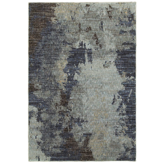 Oriental Weavers Sphinx Evolution 8049B Navy/Blue Rugs - main flat