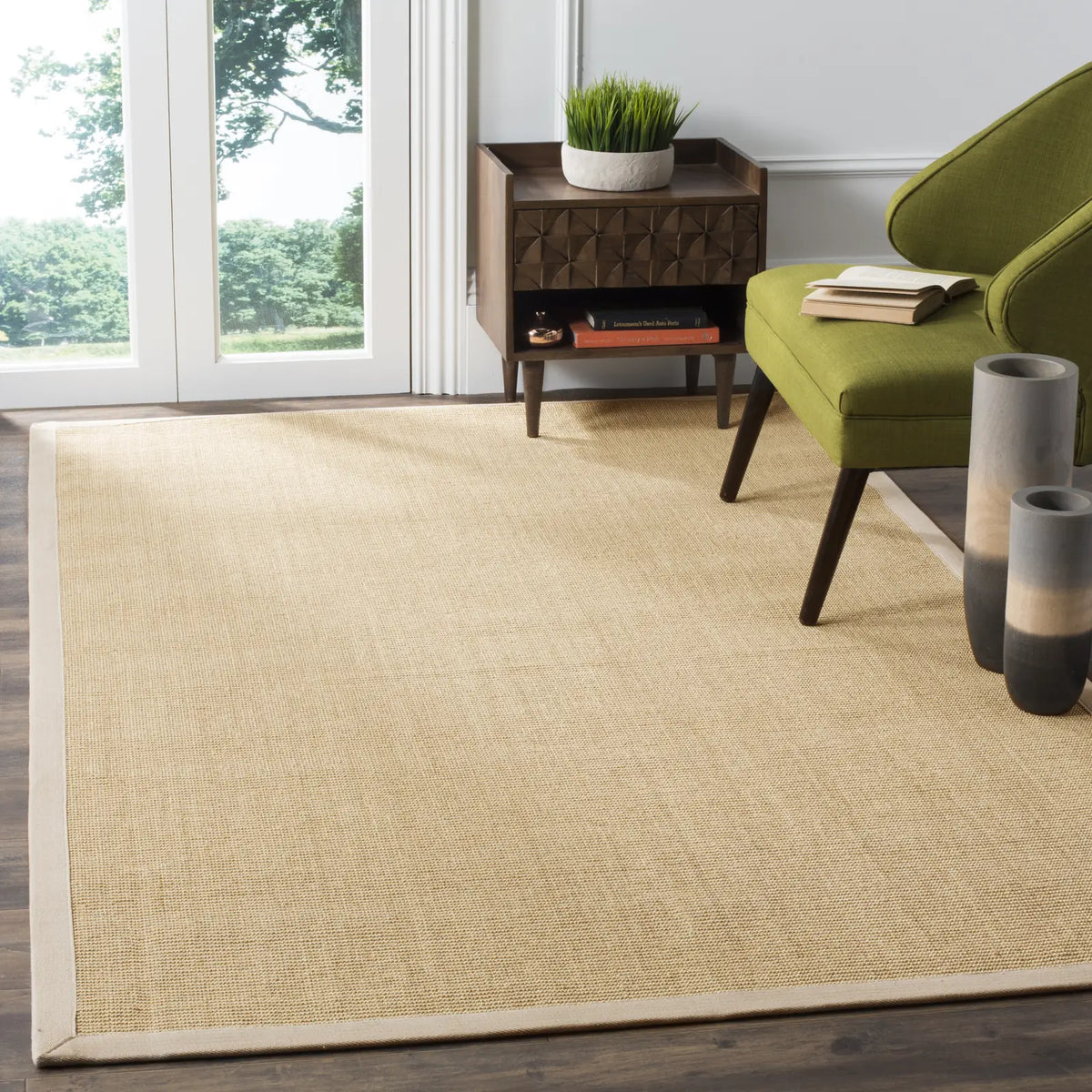 Safavieh Natural Fiber 4'-0" x 6'-0" Rug in Maize / Wheat