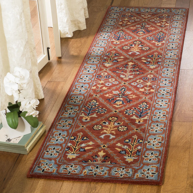 Safavieh Heritage 2'-3" x 8'-0" Rug in Red / Blue